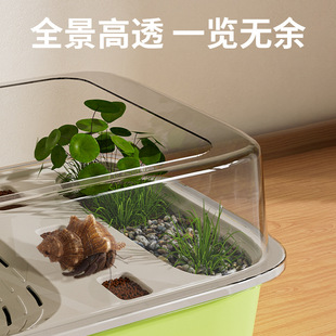 寄居蟹饲养盒套餐带爬架水泵躲避屋螃蟹养殖箱乌龟饲养缸宠物用品