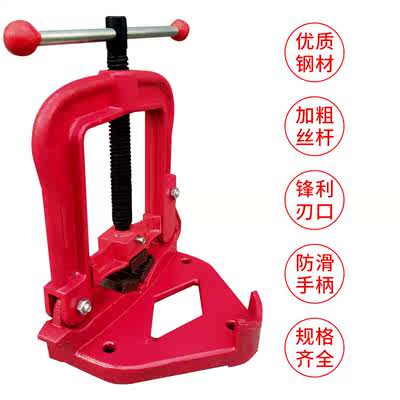 加重型管子台虎钳固定台钳压力钳龙门钳架子平台钳镀锌管道工具钳