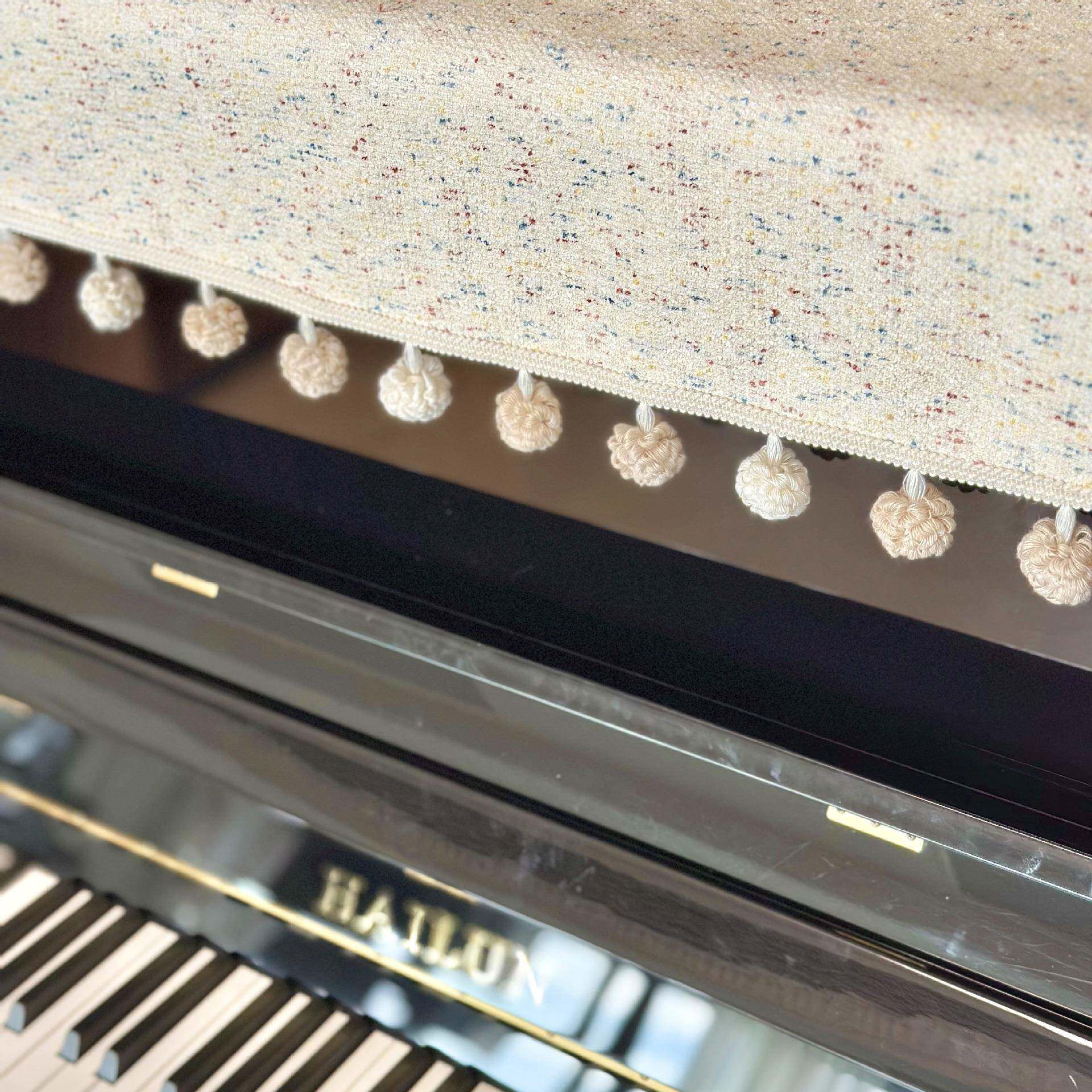 法式复古中古风小立爱可钢琴布钢琴防尘罩F996HS66式钢琴通用款盖