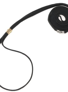 PT黑色赛级犬遛狗绳牵引绳夹带夹绳梗犬专业犬展比赛绳新款训练绳