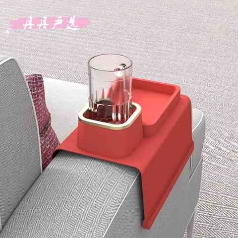 新款布艺沙发扶手托盘杯架保护垫扶手垫饮料杯座咖啡杯托摆件饰品