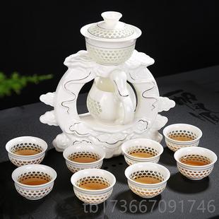 家用瓷功茶杯懒人泡陶茶器公司商务品 高档礼整套夫全自动茶具套装