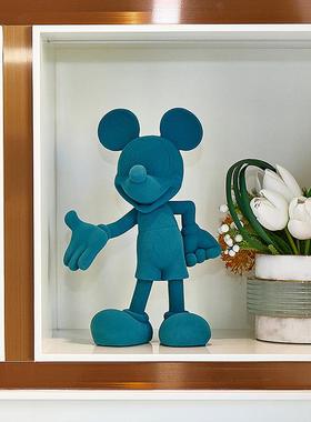 奶油风米奇摆件客厅玄关过道电视柜桌面家居壁柜酒柜送礼创意装饰