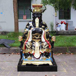 树脂玻璃钢佛像工艺品摆件 彩绘贴金1.1m龙王龙母 四海龙王像