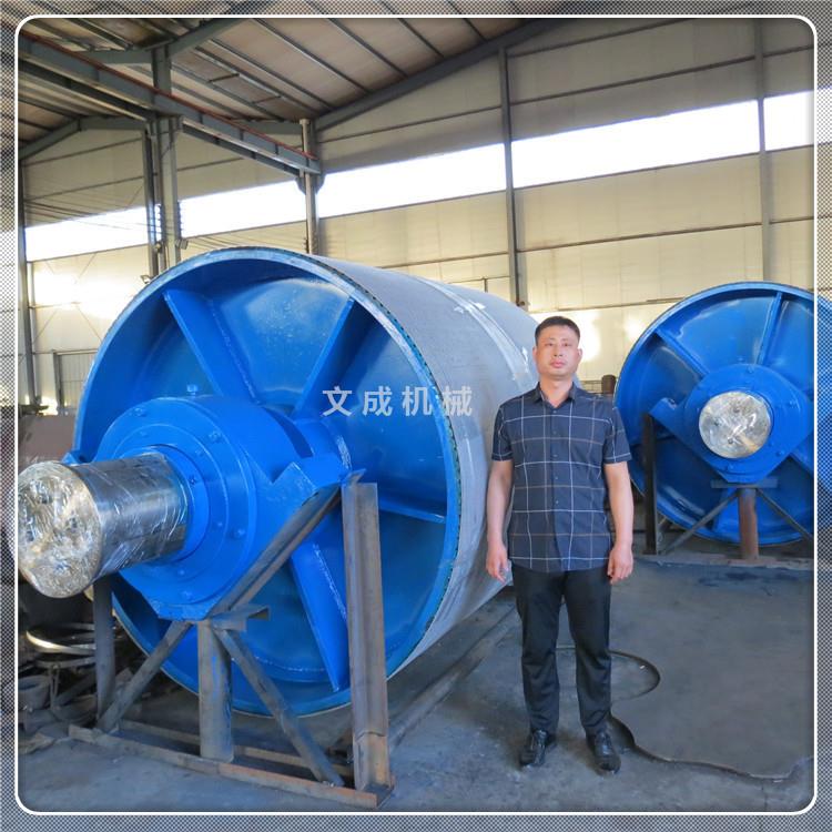 电厂用带宽500-2200传动改向滚筒皮带机滚轮组输送带托辊滚筒支架