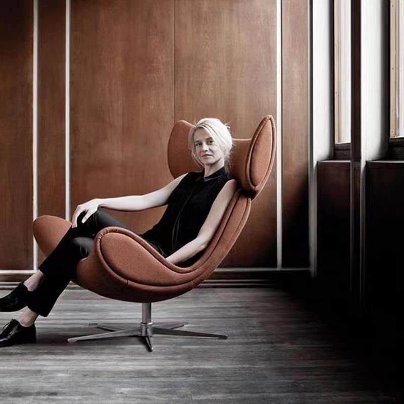 客厅皮艺休闲椅创意蜗牛椅酒店躺椅客房懒人椅沙发椅单人沙发