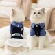 裙布偶蓝猫无毛猫宠物连衣裙狗衣服 子衬衫 猫咪衣服秋冬季 学院风格