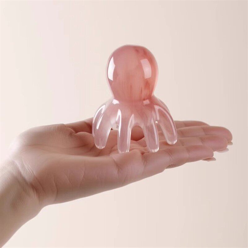 章鱼头按摩器梳章鱼按摩宽齿部经络治疗梳头梳肌腱棒洗发水神器