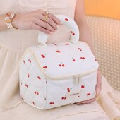 高颜值可爱小樱桃化妆包旅行便携式 大容量化妆品收纳包手提洗漱包