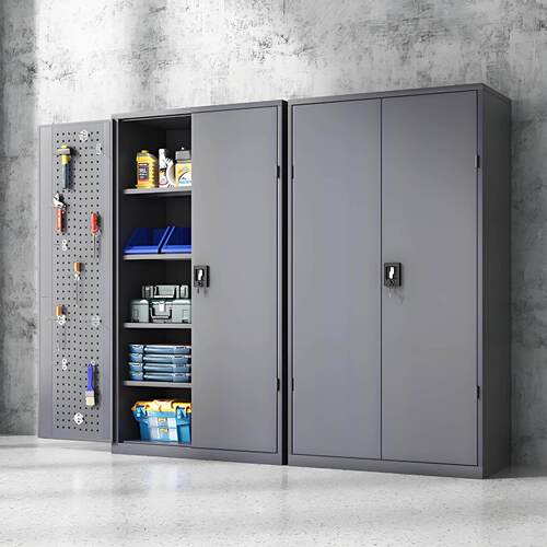 重型工具柜铁皮柜车间五金工具箱双开门工厂储物柜安全工具柜加厚