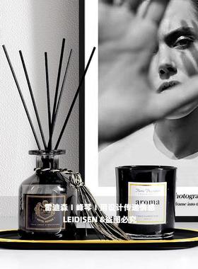 样板间饰品摆件小众高级酒店厕所浴室卫生间展厅香氛香薰托盘套装