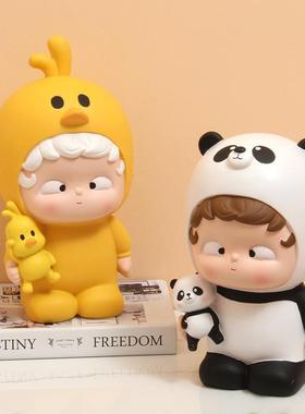 创意卡通可爱存钱罐家居大容量零钱罐玄关钥匙收纳摆件储蓄罐送礼