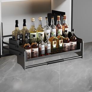 矮吊柜300 450调味篮 500高升降拉篮单层400矮小升降机上柜下拉式