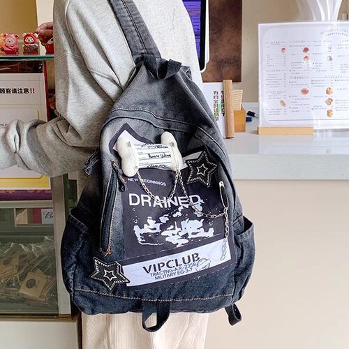 猫猫兔ins小众日系双肩背包