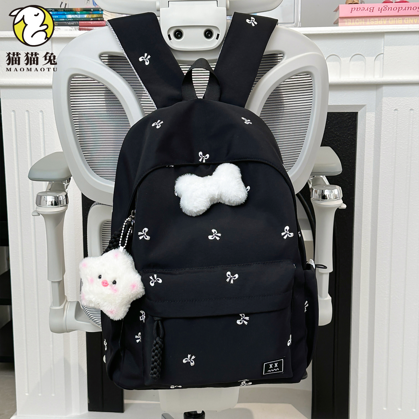 书包双肩包女高颜值初中生轻便女童肩包外出百搭可爱儿童小背包