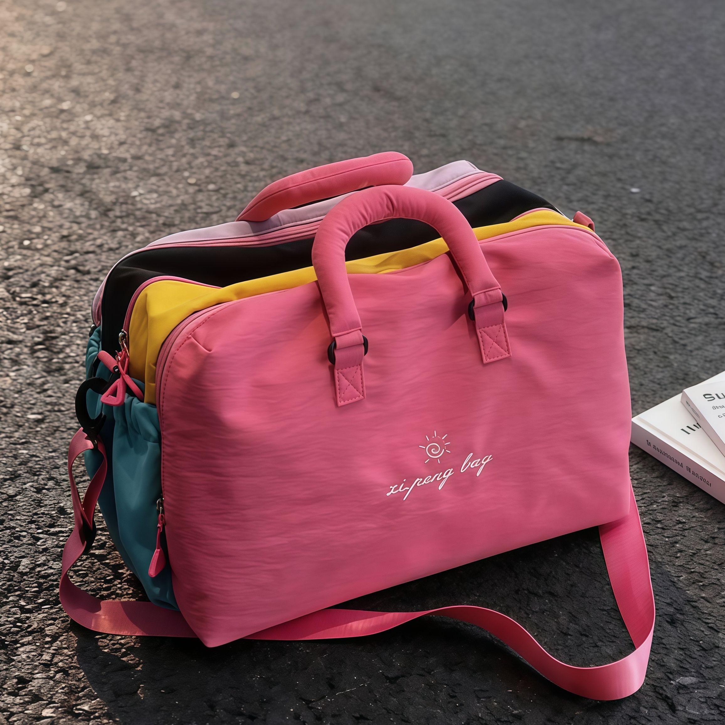 软fufuins风大容量可爱旅行包