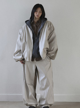 THE COLLECTORS韩国正品langer简约高级亮面外套2025秋新款外套