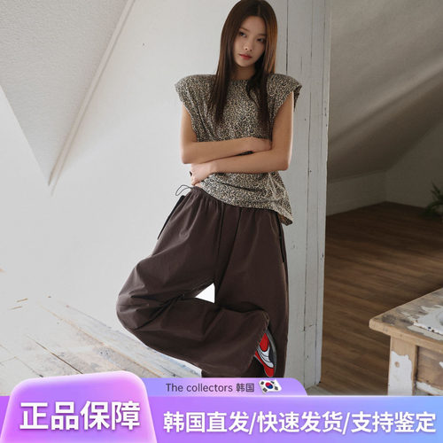 26ss复古豹纹圆领无袖上衣