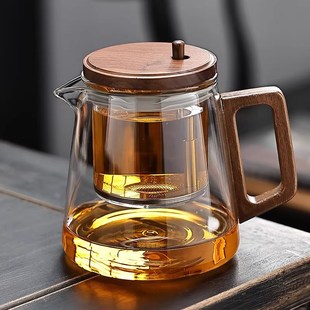 轻奢全玻璃内胆茶壶茶具泡茶杯 茶水分离飘逸杯泡茶壶家用2025新款
