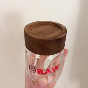 罐烟丝盒储存罐密封罐玻璃小L号大号密封超轻便携家用 RAW烟草保湿