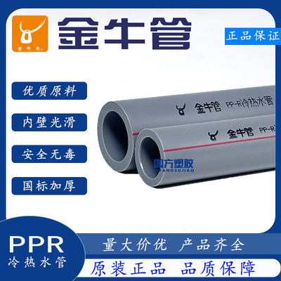 武汉金牛ppr水管热熔配件自来水管25冷热水管4分20ppr水管暖气管