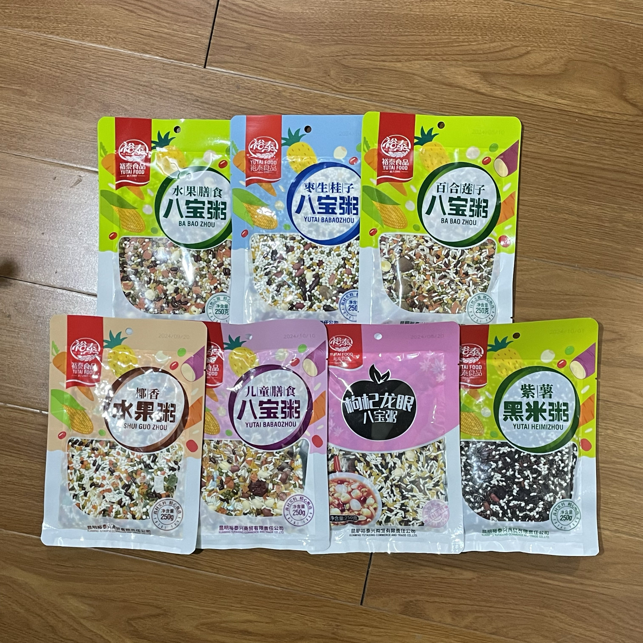 7款口味裕泰八宝粥米自煮五谷杂粮儿童粥原料八宝米营养养生粥