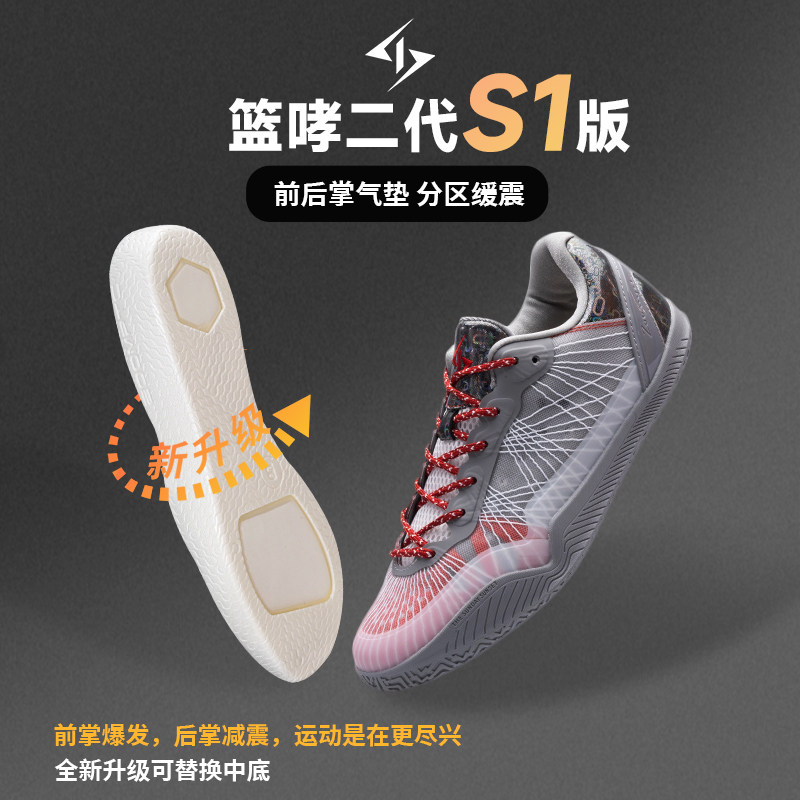 shiyitong青少年实战篮球鞋男款图片