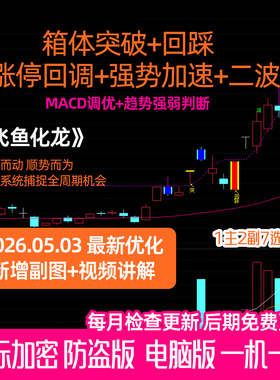 【飞鱼化龙】多维量化指标 通达信指标公式 新指标抓主升浪弱转强