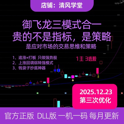 御飞龙2025主升浪+弱转强战法 炒gu票通达信指标公式高抛低吸
