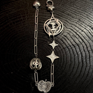 欣南芷原创 苹果星球足银简约精致设计感趣味手链 苹果系列