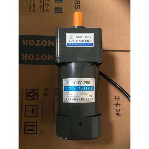200W调速电机 VTV单相电机 齿轮调速马达 YN100-200/100JB3G15