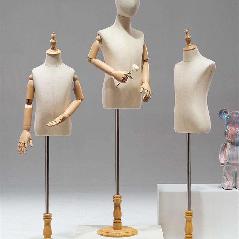 儿童模特道具半身服装店橱窗全身展示架男女小孩小童装店假人架子