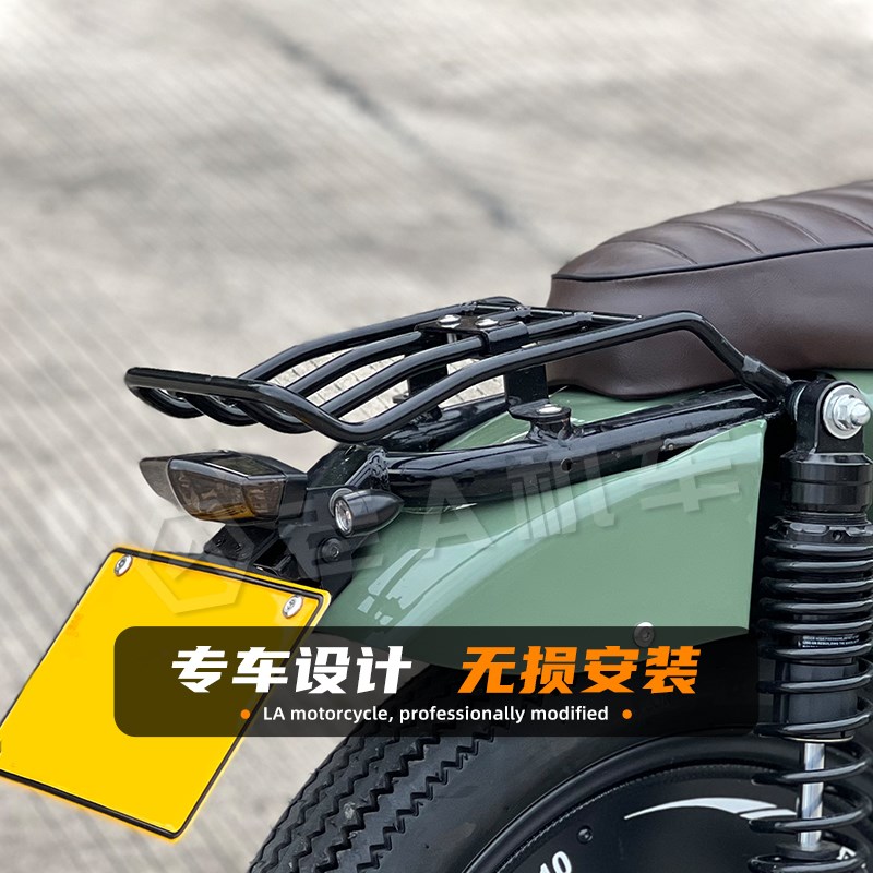 适用本田Cross Cub幼兽CC110改装复古金属后货架尾箱支架