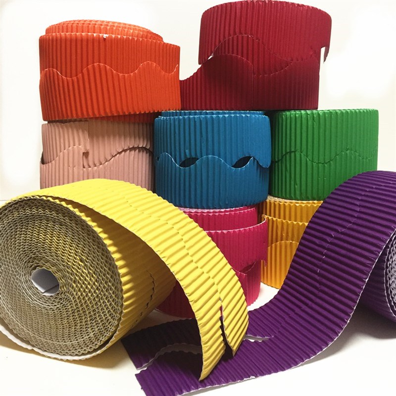 卷装瓦楞纸波浪形手工制作模型花边波纹纸幼儿园DIY底版背景墙纸