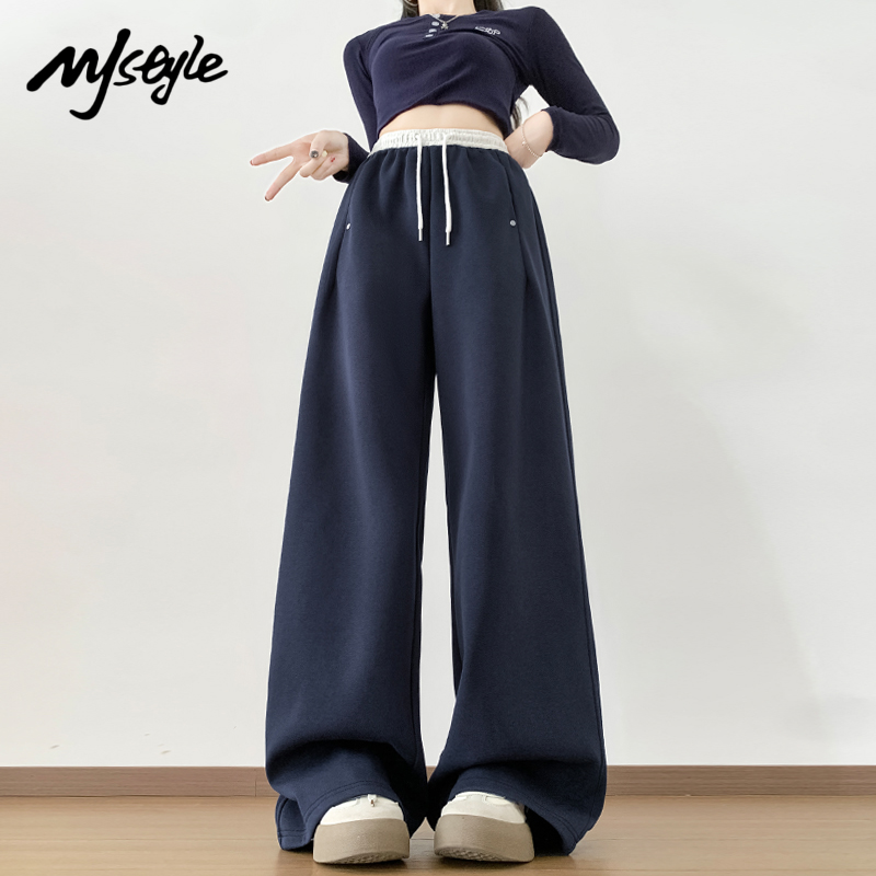 MJSTYLE美式休闲阔腿卫裤女