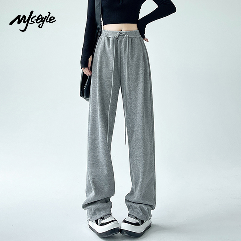 MJSTYLE运动卫裤高腰长裤裤子