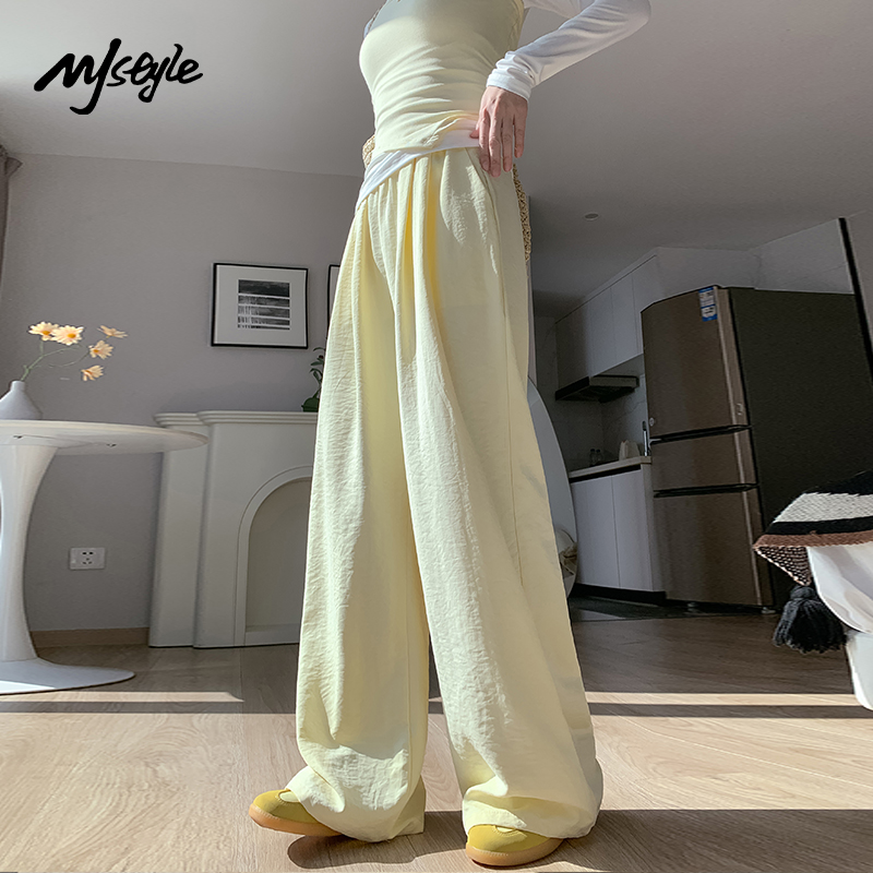 MJSTYLE白色奶芙山本裤女2025