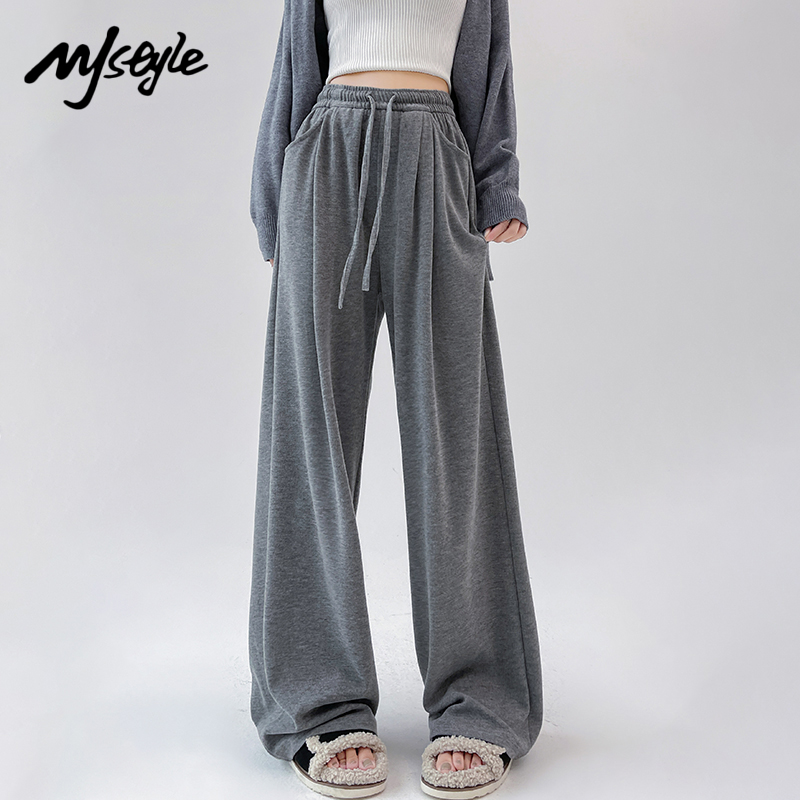 MJSTYLE高腰休闲长裤百搭休闲裤