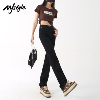 MJSTYLE潮流时尚阔腿牛仔裤