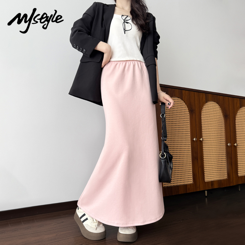 MJSTYLE简约柔软半身裙女秋季新