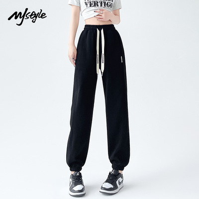 MJSTYLE束脚加厚常规休闲裤