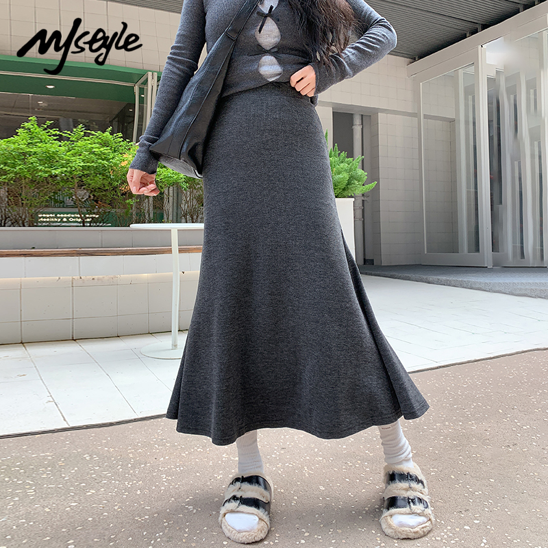 MJSTYLE包臀高腰鱼尾裙女2025