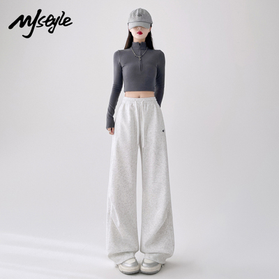 MJSTYLE美式运动奶芙裤女2025
