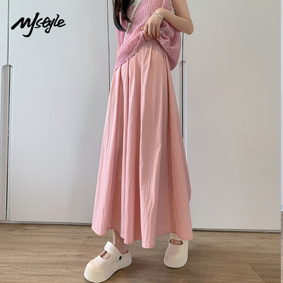 MJSTYLE山本冰丝高腰半身裙裤