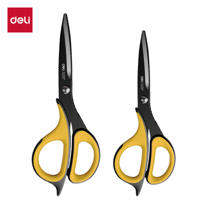 得力剪刀合金涂层不锈钢