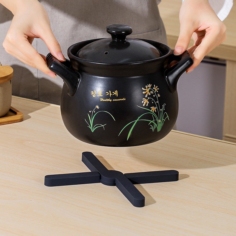 硅胶砂锅垫食品级硅胶垫可折叠餐桌垫锅垫餐盘垫硅胶X餐垫