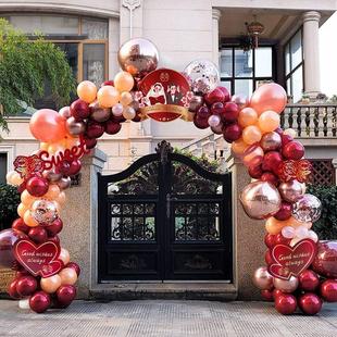 饰布置花门婚礼现场布置婚庆用品拱门 结婚开业气球拱门支架装