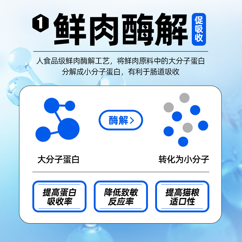 纯福猫粮 鲜肉酶解鸡肉成猫幼猫全阶段猫粮 营养增肥无谷全价猫粮