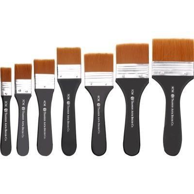 湖北武汉中盛牌笔刷水彩丙烯油画国画水粉颜料美术刷子长墙绘尼龙