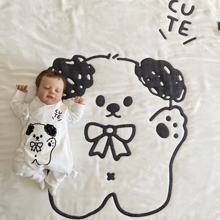 为了许多汉堡包初生婴儿宝宝纯棉纱布毯洗澡浴巾夏季空调被盖毯新